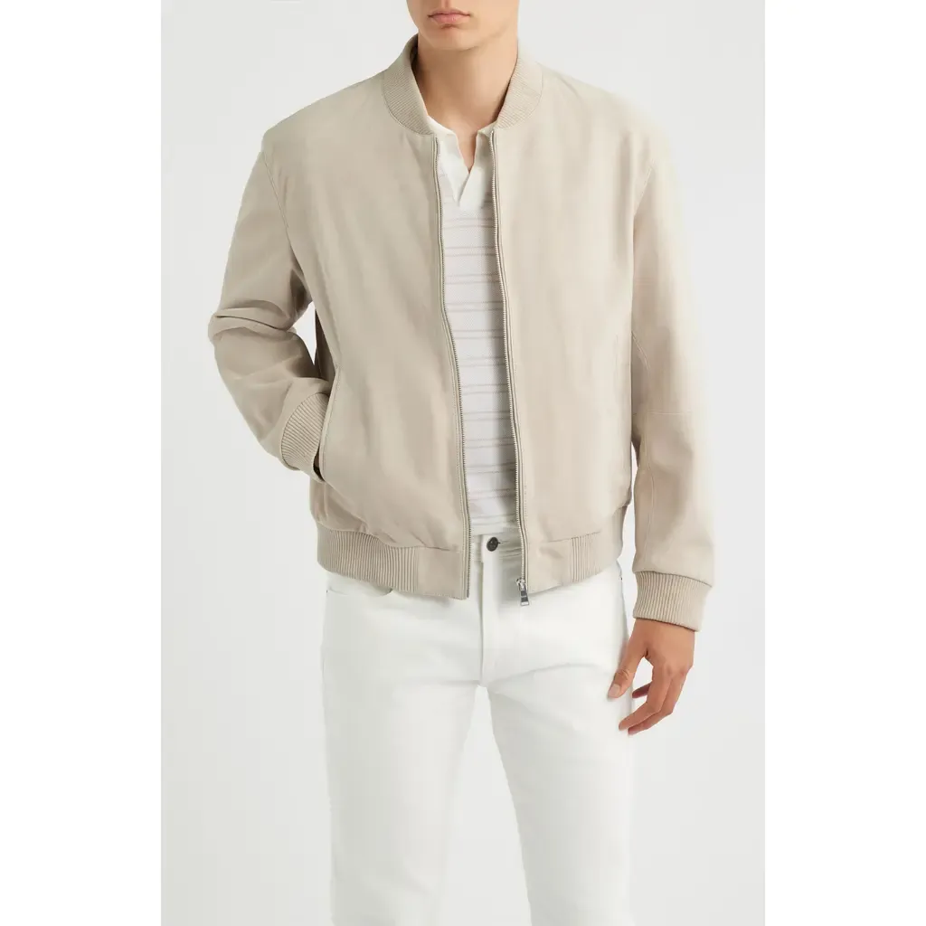 Muller Suede Bomber Jacket