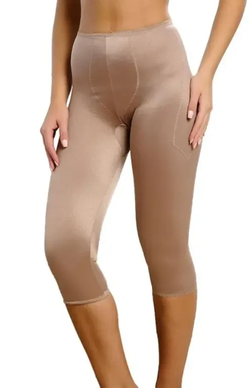 Light Shaping Capri Pant Liner with Satin 4-Way Stretch by Rago