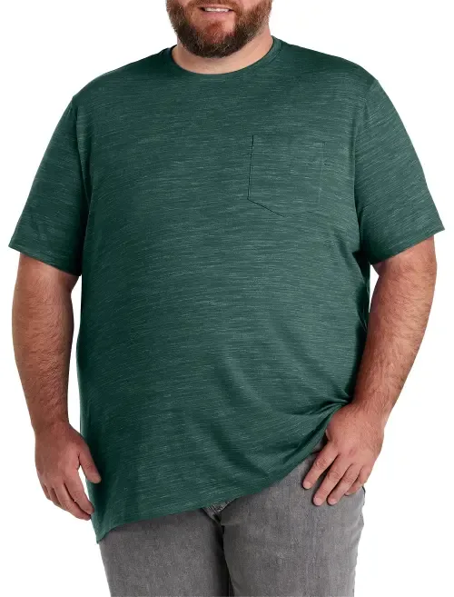 Space Dye Pocket T-Shirt by Harbor Bay by DXL