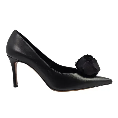 Madison Maison x Roberto Festa Linia Flower Leather Heel Pump by Madison Maison