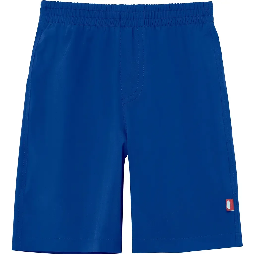 Soft Stretch UPF 50+ Recycled Polyester Below-the-Knee Printed Swim Board Shorts by City Threads USA-Made