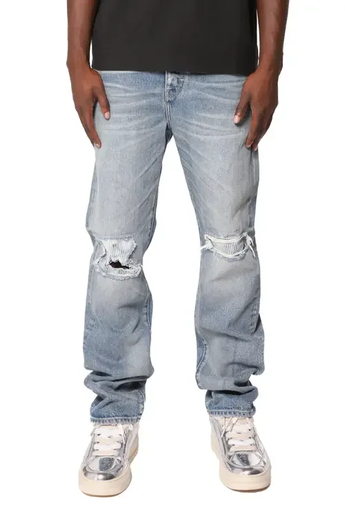 Sun Faded Hickory Ripped Relaxed Fit Jeans by PURPLE BRAND