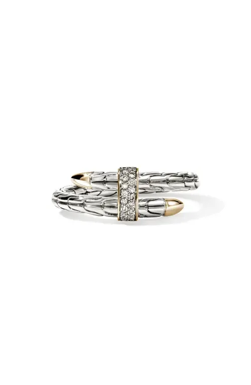 Spear Wrap Ring, Diamonds