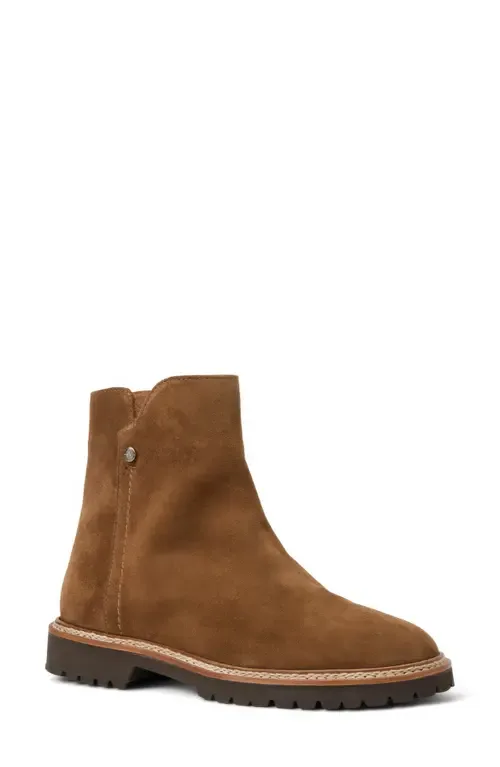 Misty Waterproof Bootie in Brandy Suede