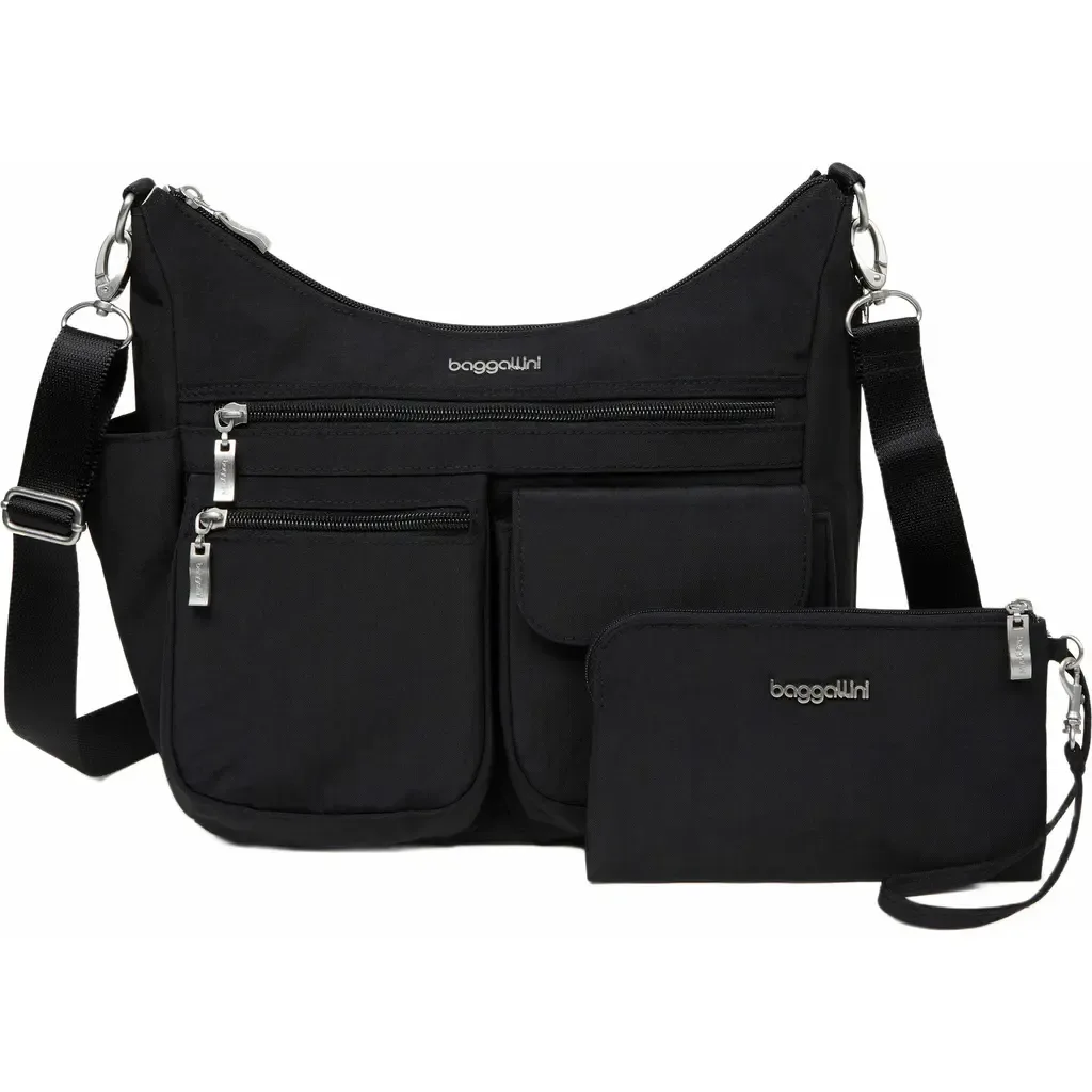 Modern Everywhere Hobo Crossbody Bag with Wristlet by baggallini