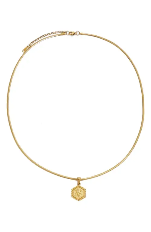 Initial Pendant Necklace by Petit Moments