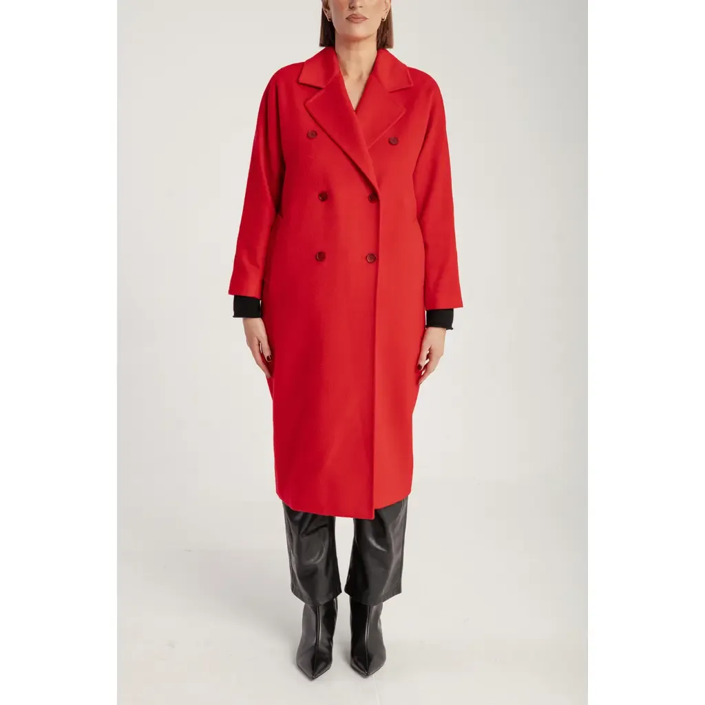 Cashmere Double Breasted Long Coat by 1982
