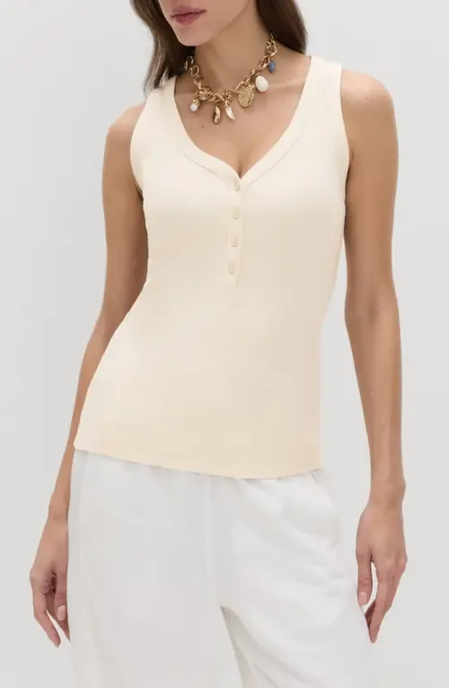 Henley Sleeveless Top by PER UNA BY M&S