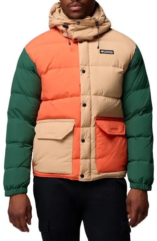 Wallowa Water Repellent Down Puffer Jacket with Removable Hood by Columbia
