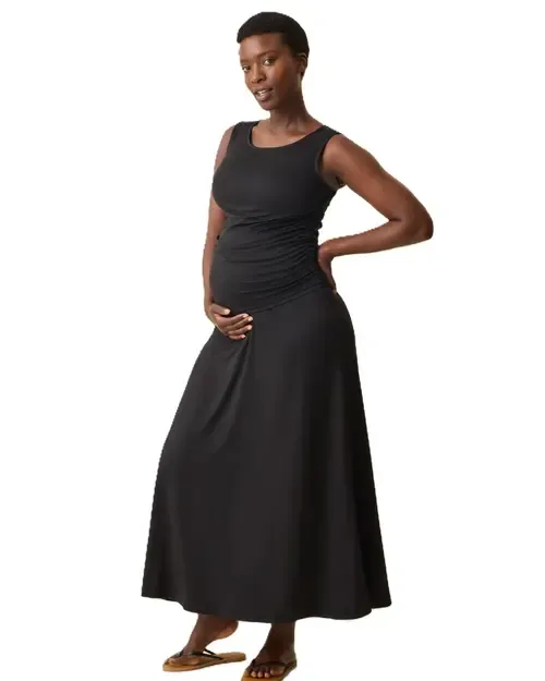 Drop-Waist Maternity & Nursing Maxi Dress by Kindred Bravely