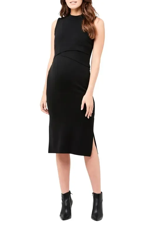 Layered Nursing Maternity Dress