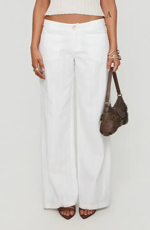 Vendi Low Rise Wide Leg Pants by Princess Polly