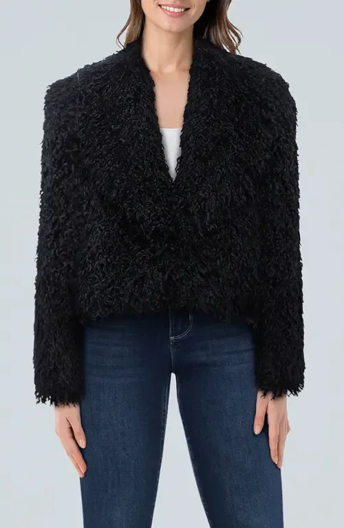 Aura Cropped Faux Fur Coat by L'AGENCE