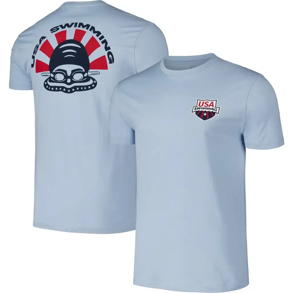 Flomotion USA Swimming Swimmer T-Shirt by FLOMOTION