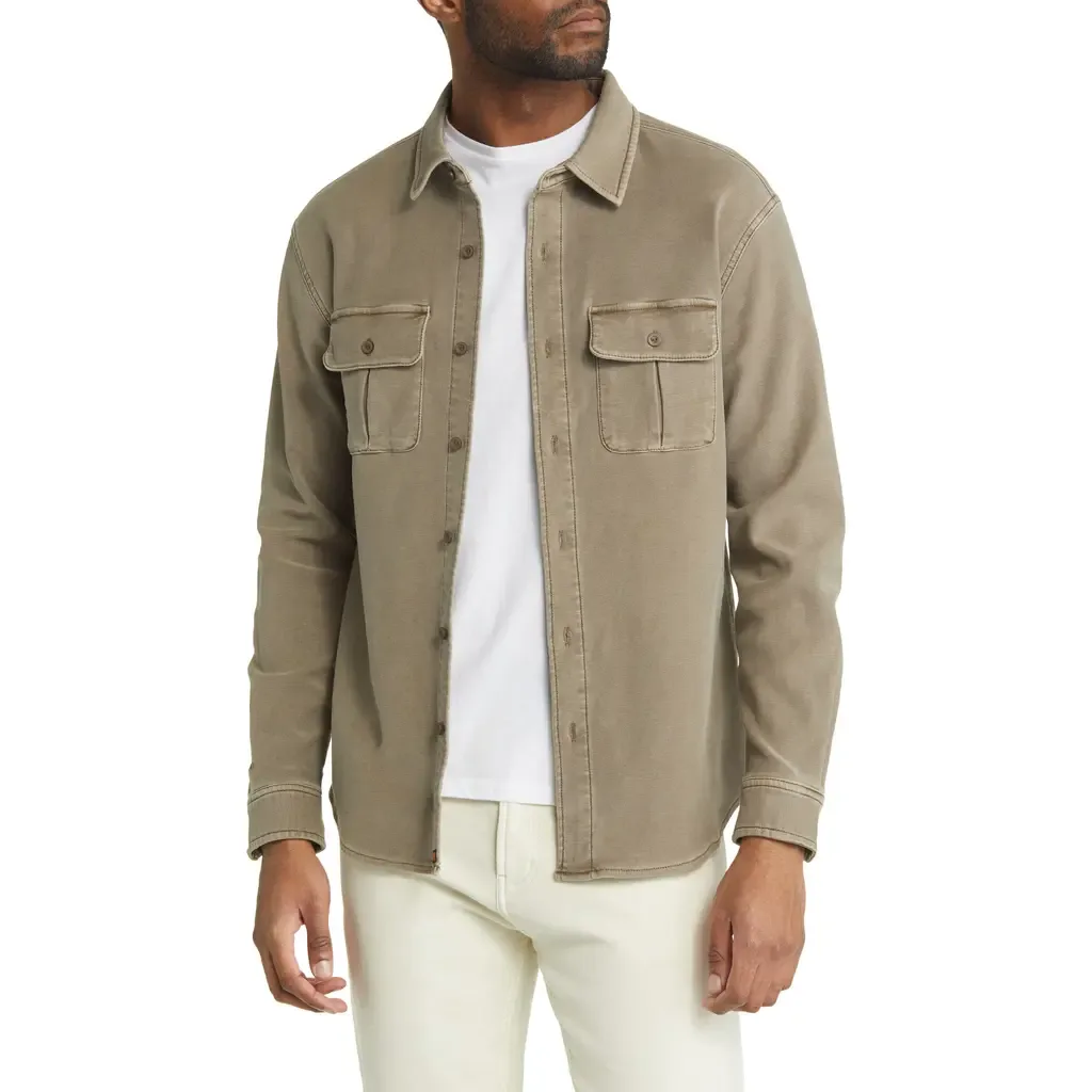 Tailored Terry Shirt Jacket by The Normal Brand