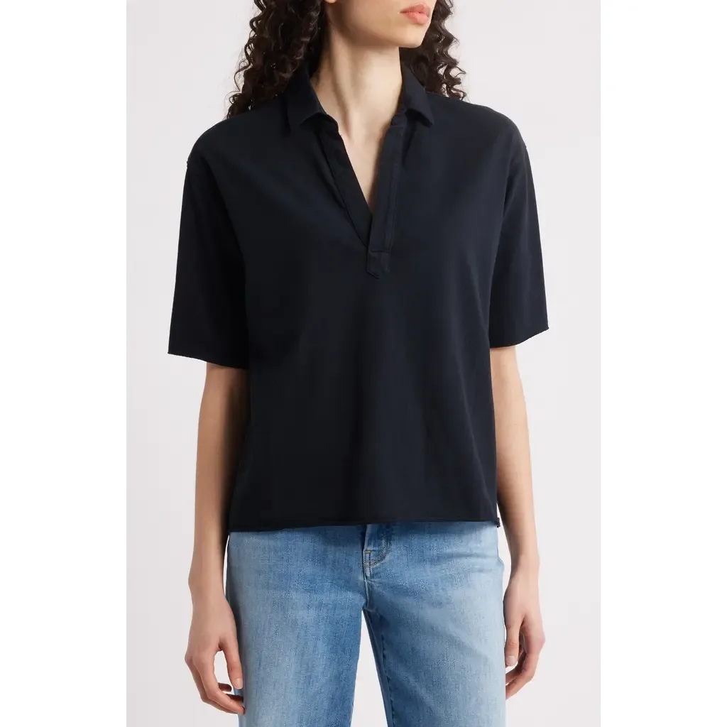 Patty Short Sleeve Henley by Frank & Eileen