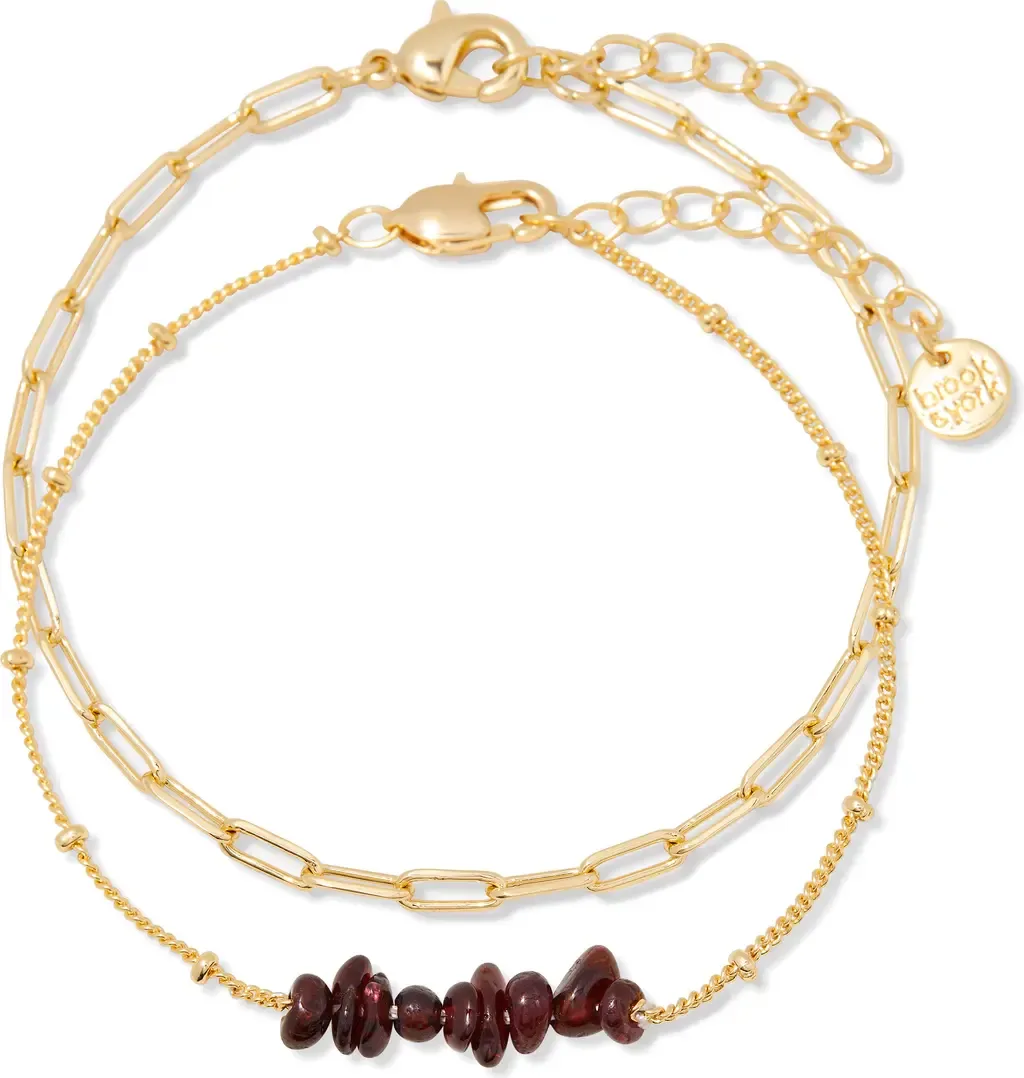 Alex Stacked Bead & Link Bracelet Set by Brook and York