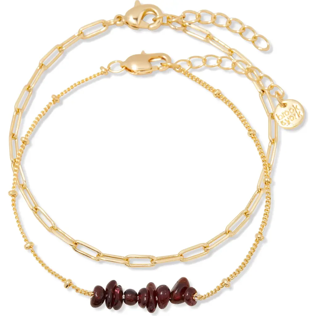 Alex Stacked Bead & Link Bracelet Set by Brook and York