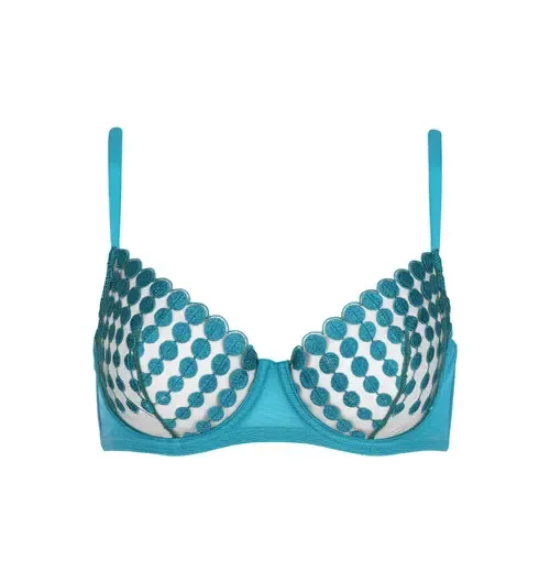 Deco Dots Lace Underwire Bra by Huit
