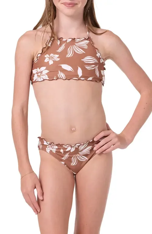 Nomad Floral Ruffle Two-Piece Swimsuit by O'Neill