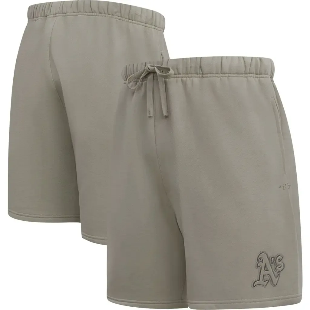 Pro Standard Oakland Athletics Neutral Fleece Shorts by PRO STANDARD