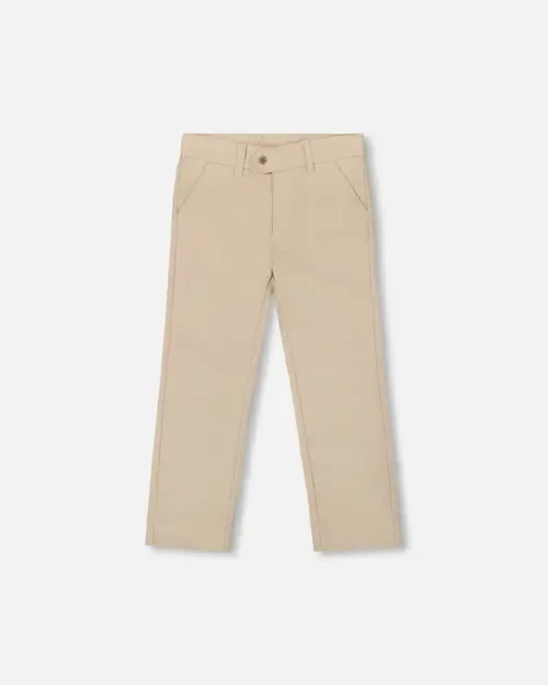 Button and Zipper Classic Pants by Deux par Deux