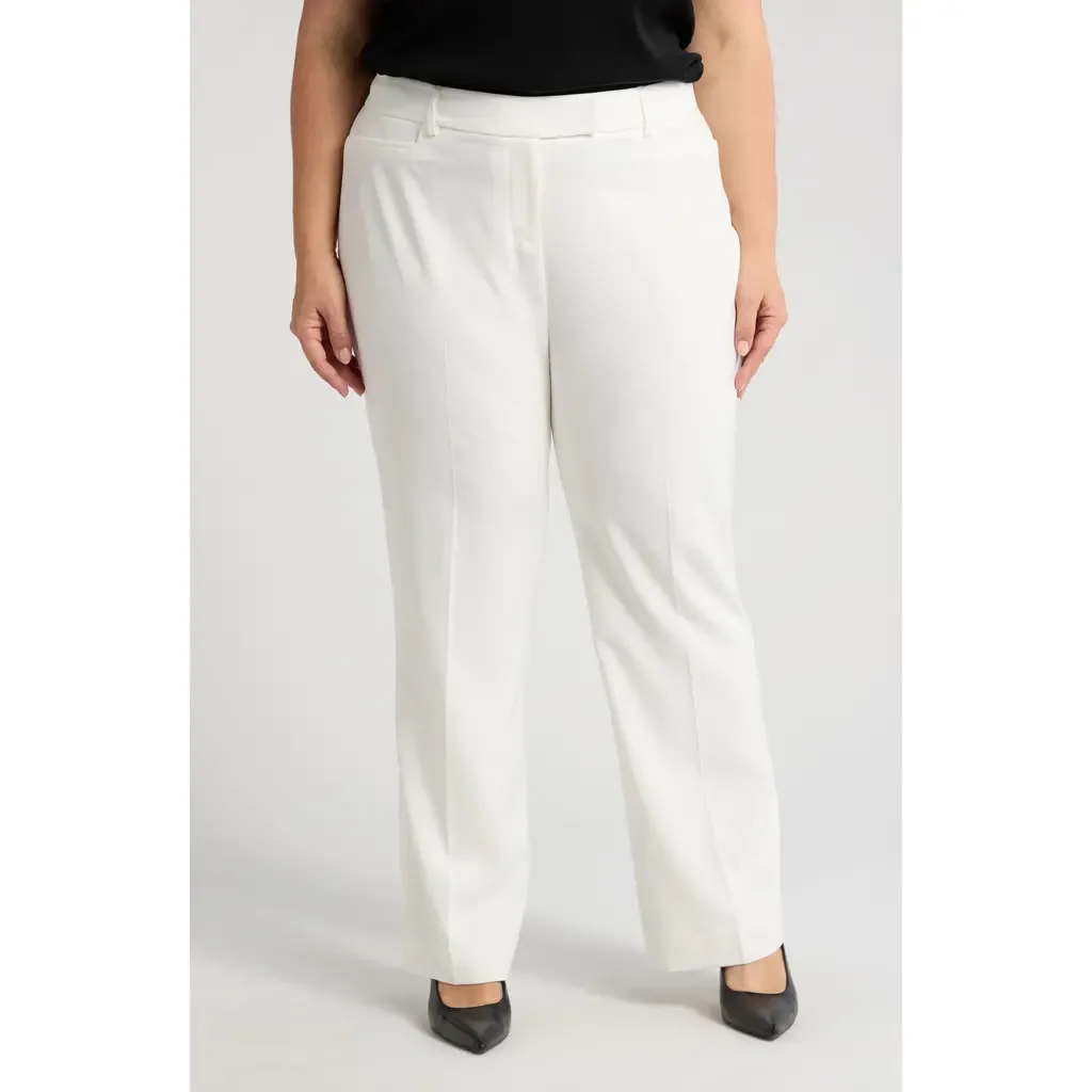 Bird Eye Straight Leg Pants by Tahari ASL