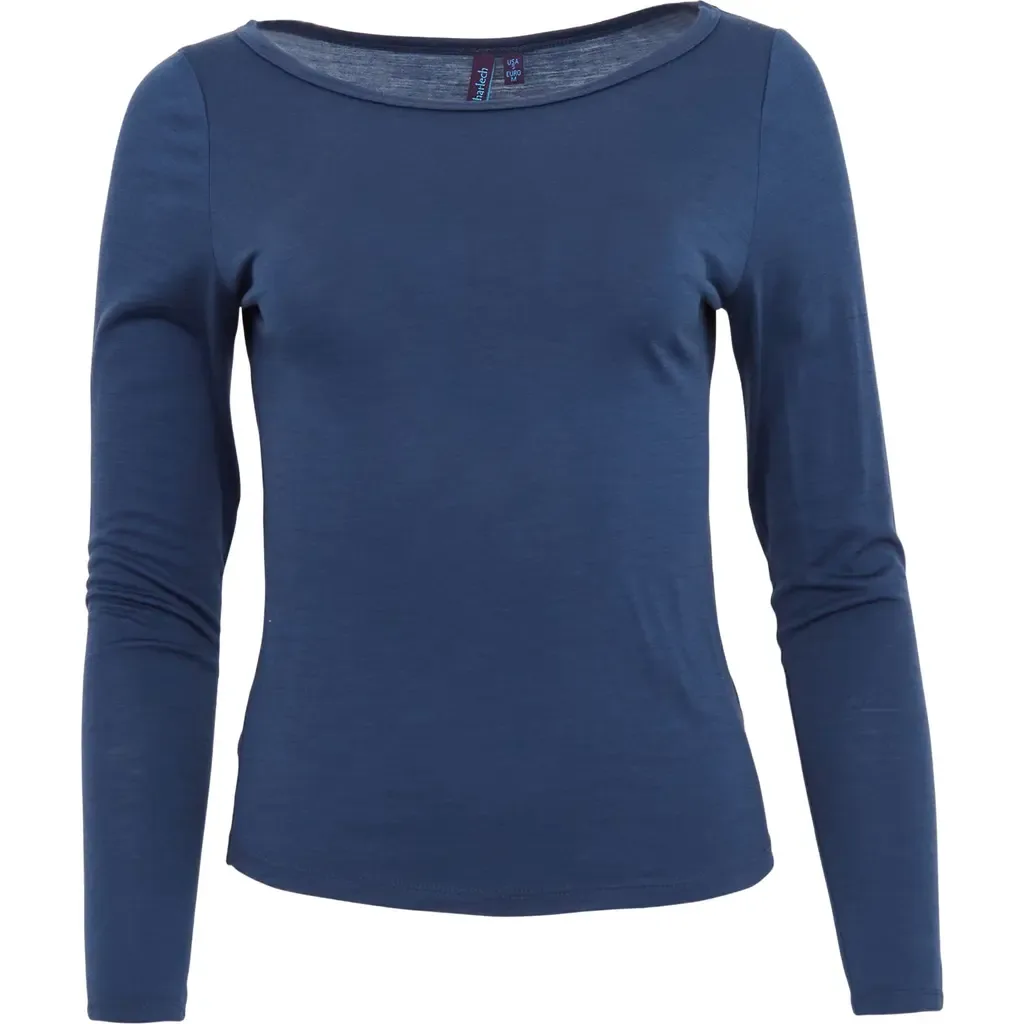 Carly Merino Long Sleeve Boatneck Shirt by Lords of Harlech