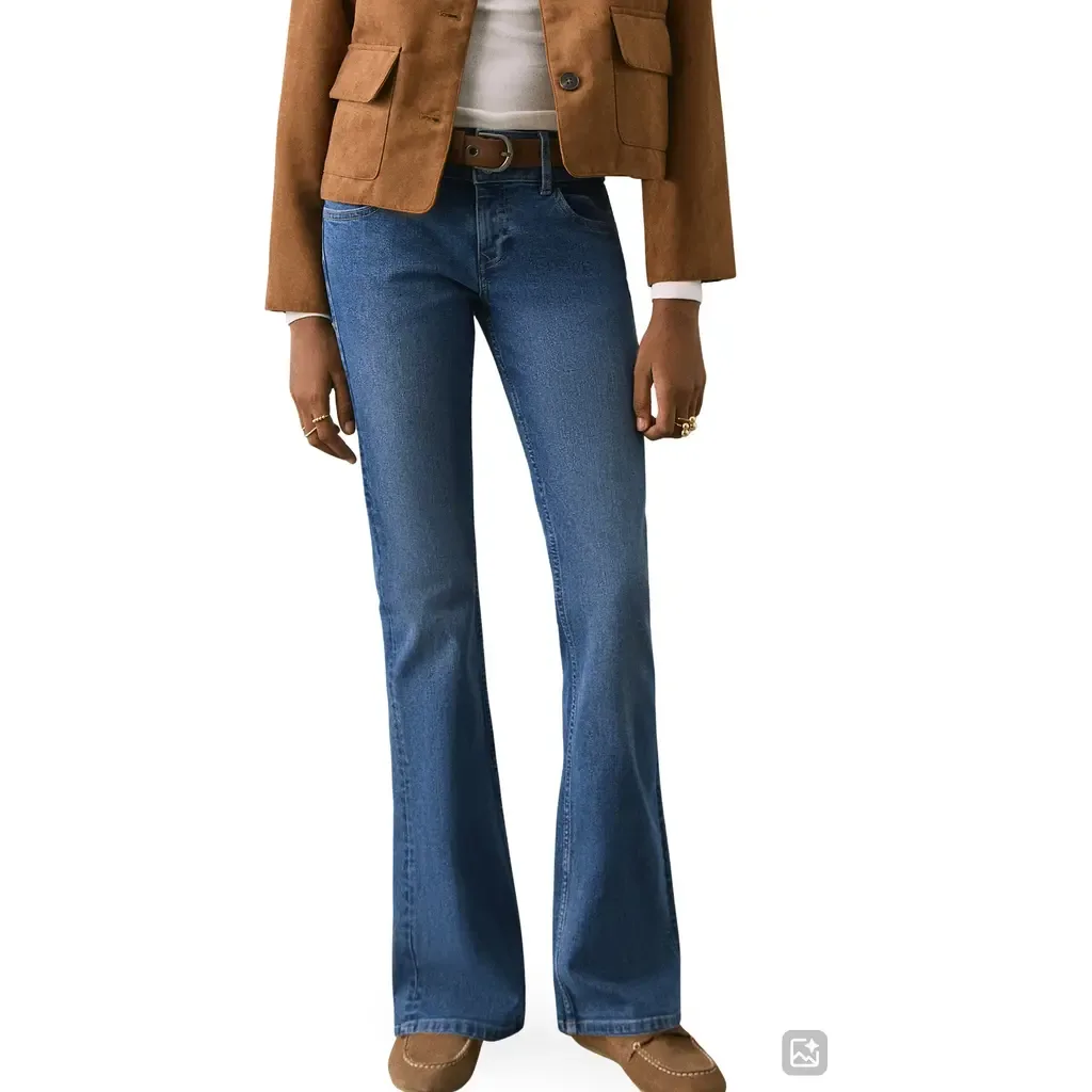 Low Rise Flare Jeans by MANGO TEEN