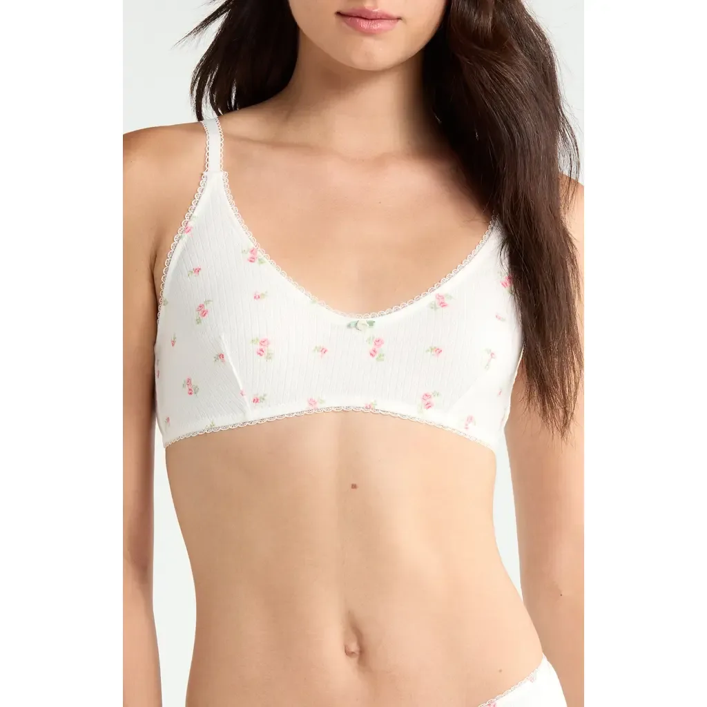 Sleepover Stretch Cotton Bralette by Etam