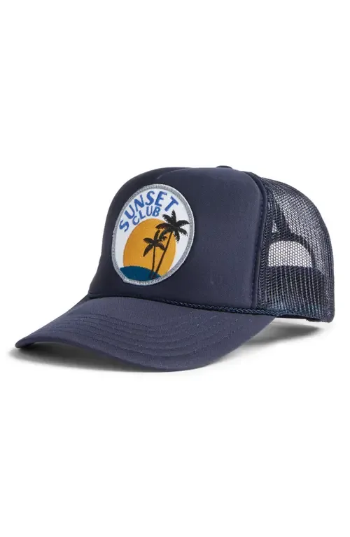 Sunset Club Trucker Hat by Friday Feelin'