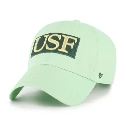 '47 Light Green South Florida Bulls Clean Up Adjustable Hat by '47
