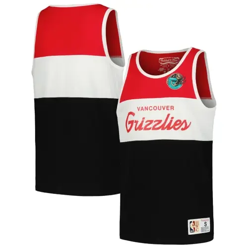 Mitchell & Ness Red Vancouver Grizzlies Hardwood Classics Special Script Tank Top by Mitchell & Ness