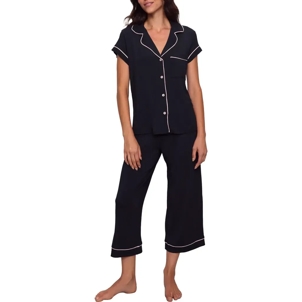 Gisele Short Sleeve Cropped Pajamas by Eberjey