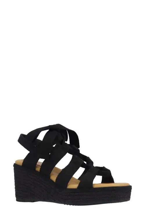 Garlynn Lace-Up Platform Wedge Sandal by J. Reneé