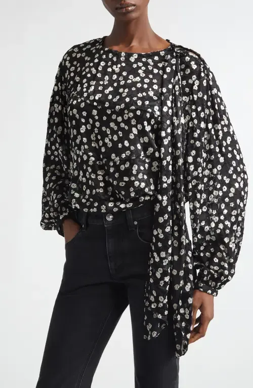 Firma Floral Dévoré Georgette Top by Isabel Marant
