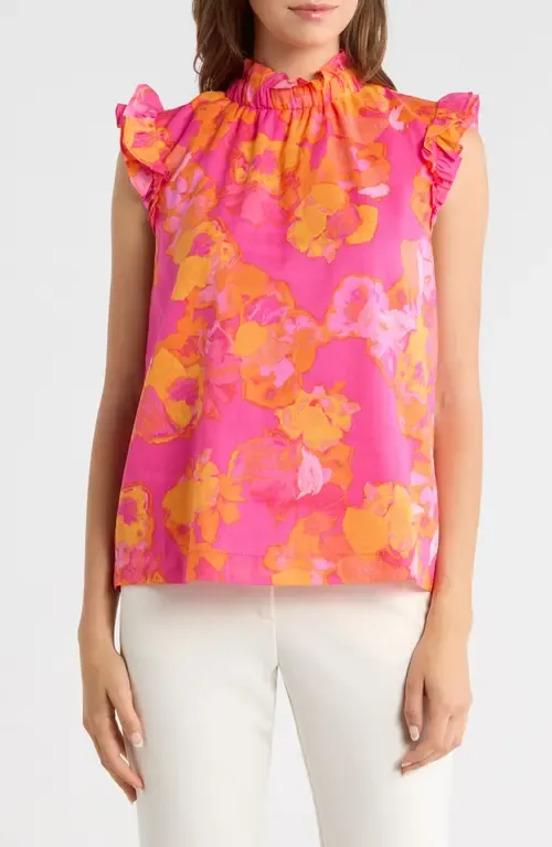 Elaris Zoie Floral Ruffle Cotton Top by SUGARLIPS