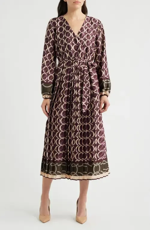 Geo Print Long Sleeve Dress by Sam Edelman