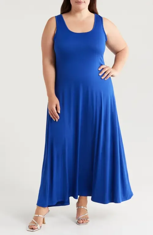 Stretch A-Line Tank Dress by 24seven Comfort Apparel