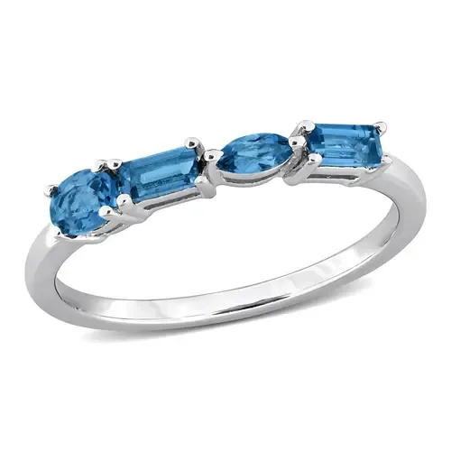 Anniversary Band in Sterling Silver by Julianna B.