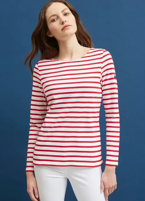 Minquidame Breton Striped Shirt with Long Sleeve by Saint James