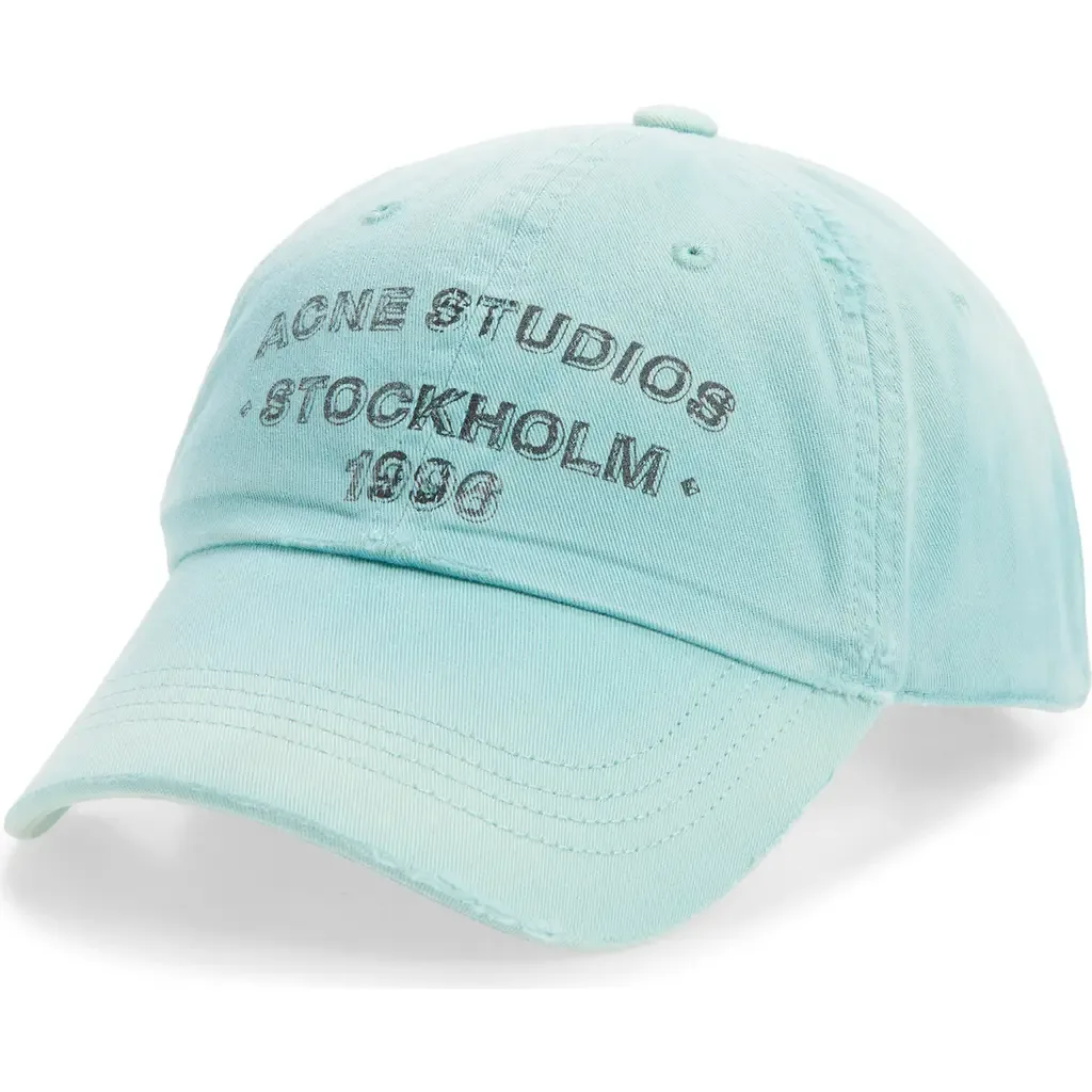 Cuddy Logo Stamp Sunkissed Cotton Twill Baseball Cap by Acne Studios