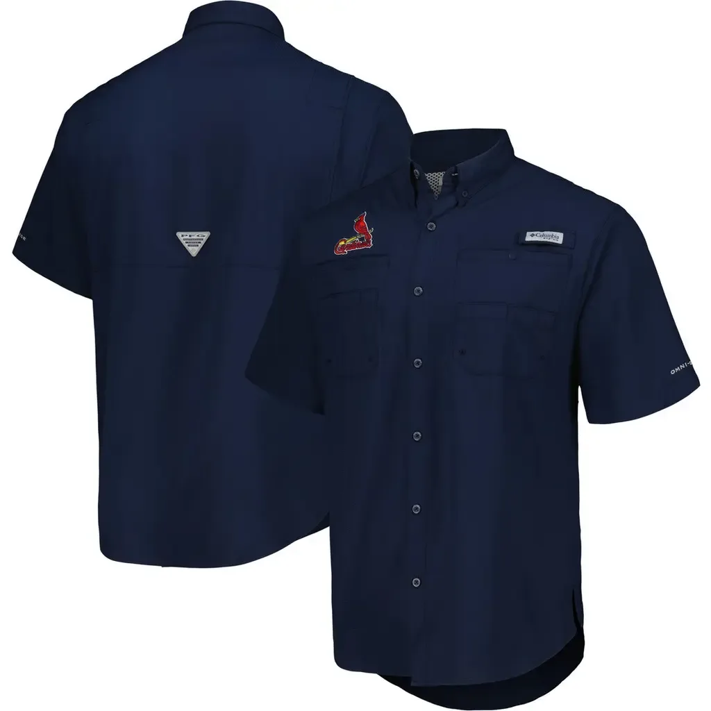 Columbia St. Louis Cardinals Tamiami Omni-Shade Button-Down Shirt by Columbia