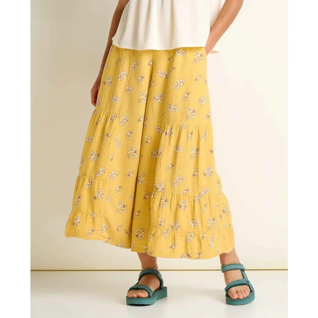 Tate Double Weave Palazzo in Toucan Print by Toad & Co