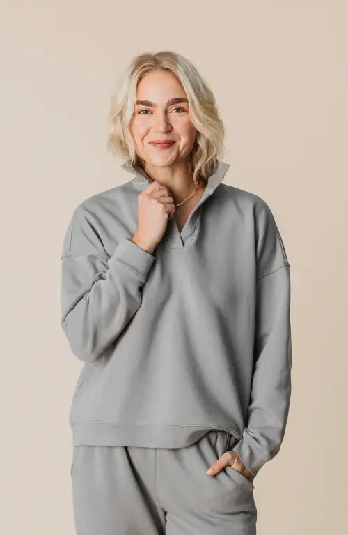 Organic Cotton Teddy Polo Crew by Ocio