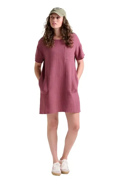 Tate Double Weave Short Sleeve Dress by Toad & Co