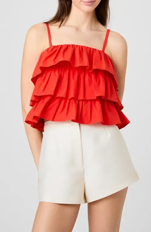 Aimee Ruffle Cotton Camisole