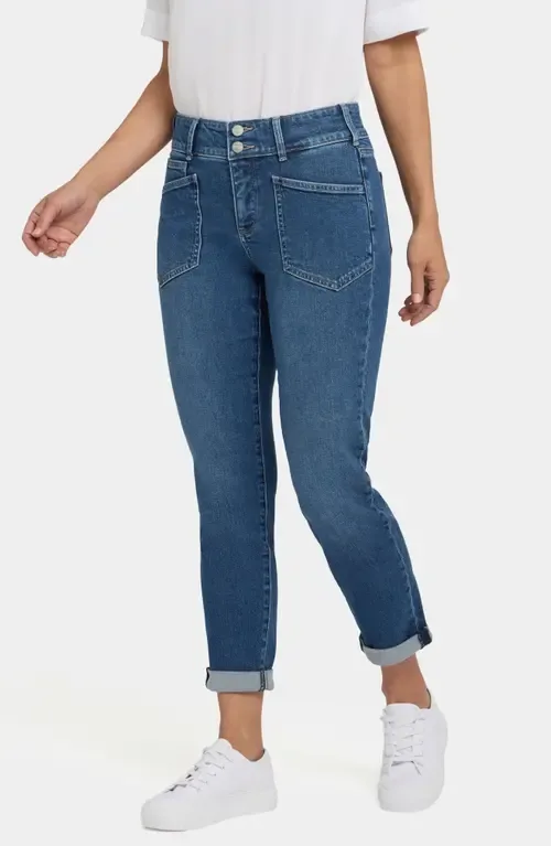 Margot Utility Pocket Ankle Girlfriend Jeans by NYDJ