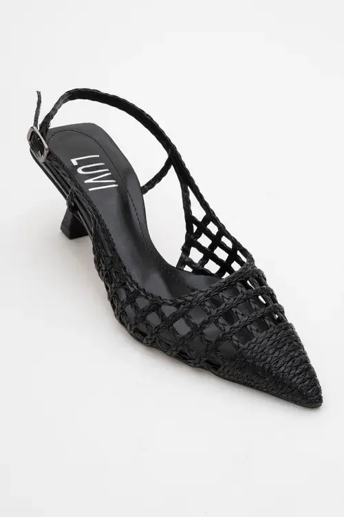 Heaven Knitted Pointed Toe Pump