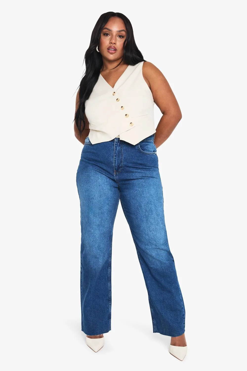 Straight Leg Jeans by boohoo